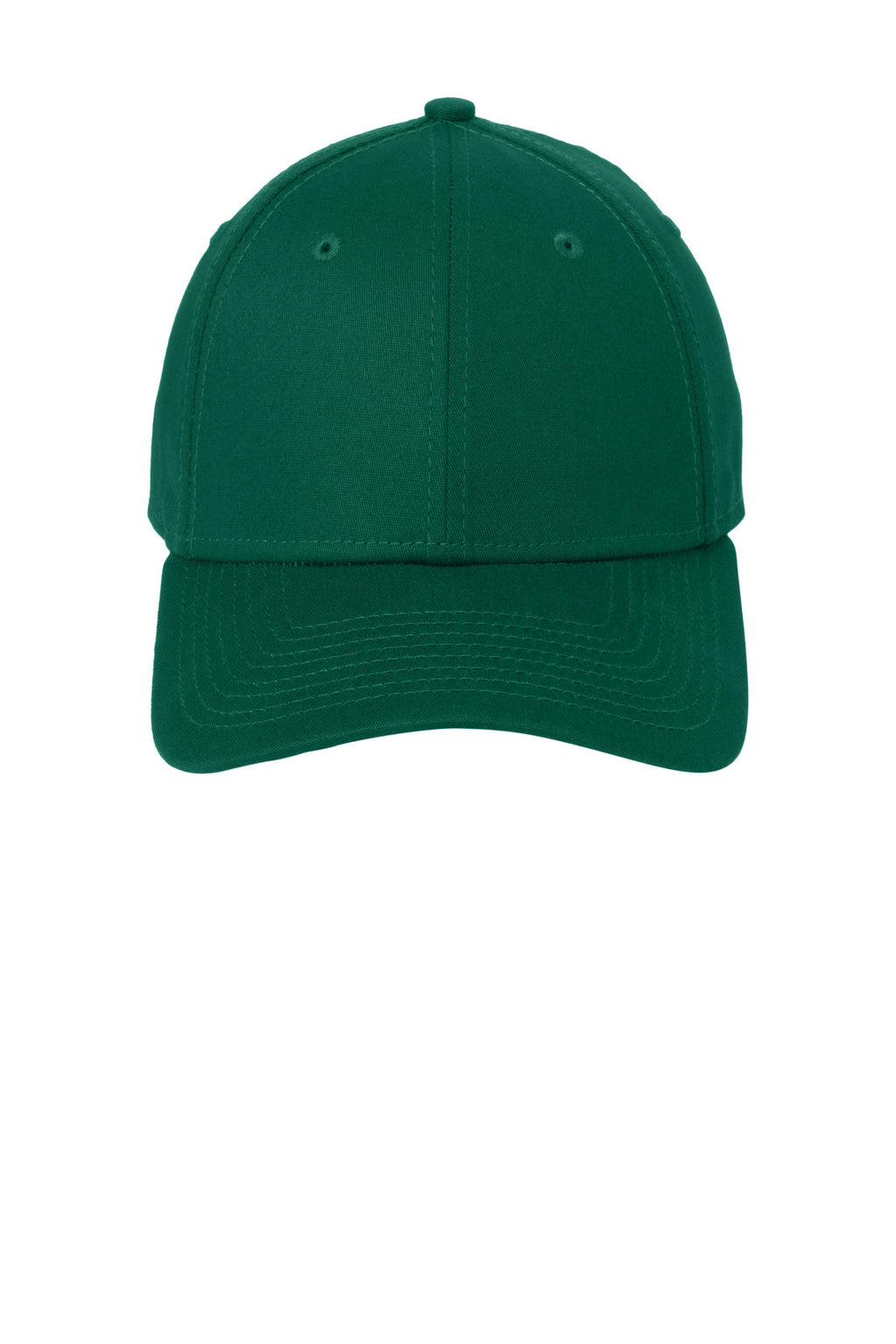 Front View of Dark Green New Era - Structured Stretch Cotton Cap. NE1000