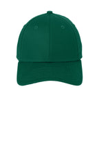 Front View of Dark Green New Era - Structured Stretch Cotton Cap. NE1000