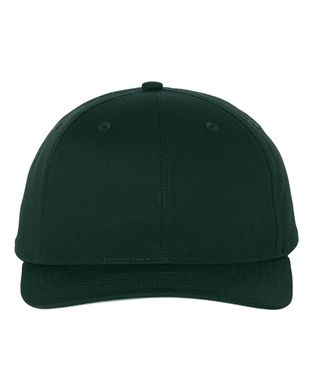 Front View of Dark Green Pro Twill Snapback Cap - 212