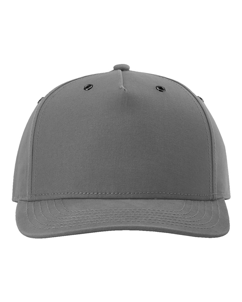 Front View of Dark Grey Burnside Cap - 336