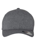 Front View of Dark Grey Heatherlight™ Mélange Cap - 6350