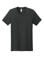 Front View of Dark Grey Ht BELLA+CANVAS Unisex Heather CVC Short Sleeve Tee. BC3001CVC