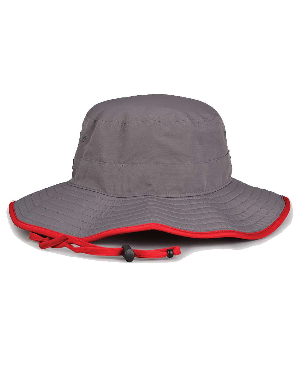 Front View of Dark Grey/ Red Ultralight Booney - GB400