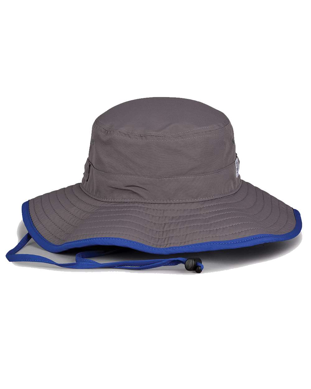 Front View of Dark Grey/ Royal Ultralight Booney - GB400