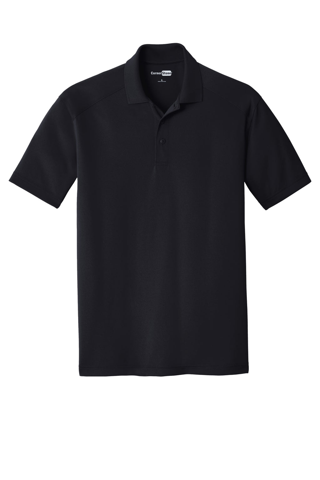 Front View of Dark Navy CornerStone Select Lightweight Snag-Proof Polo. CS418