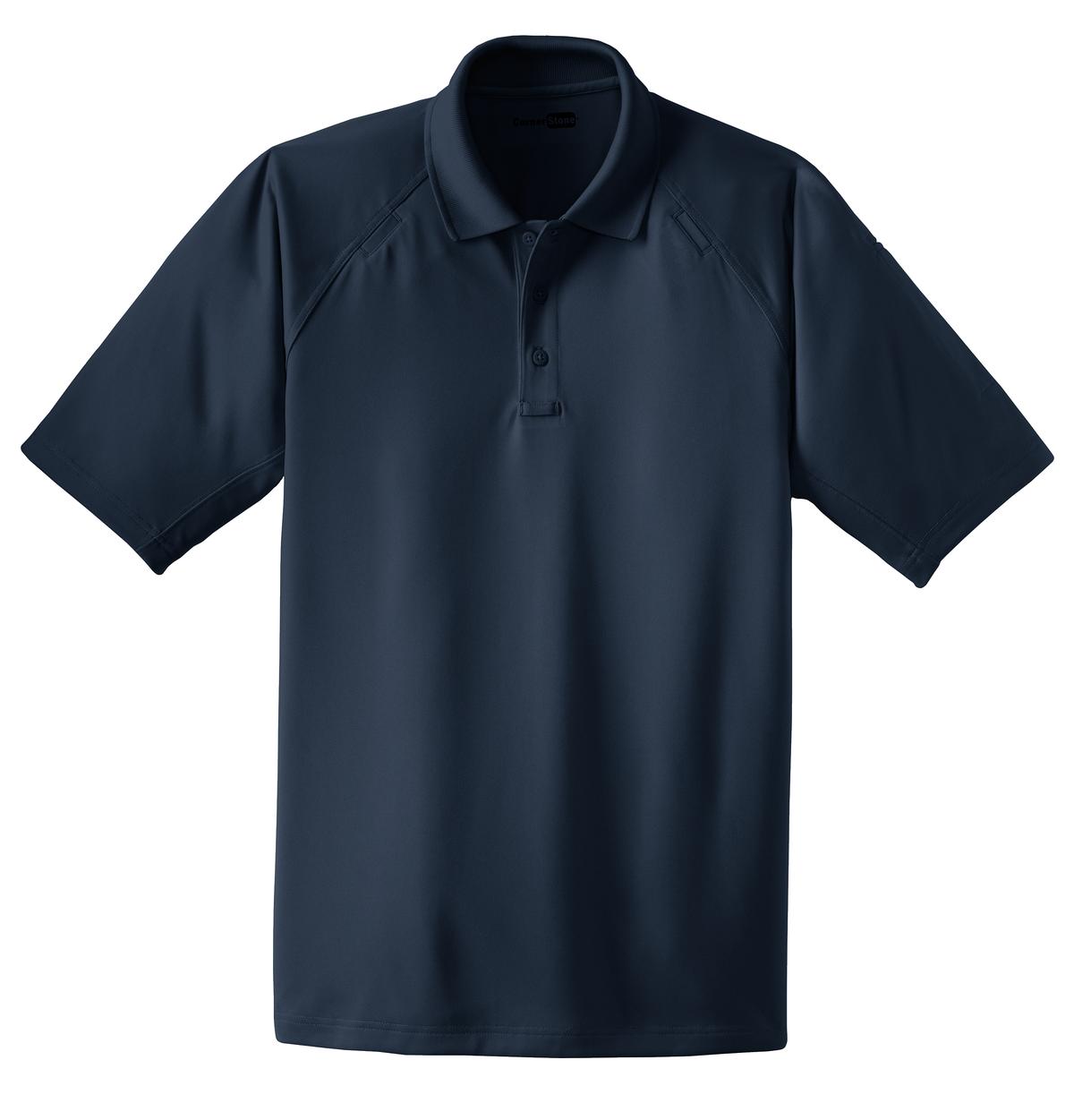 Front View of Dark Navy CornerStone - Select Snag-Proof Tactical Polo. CS410