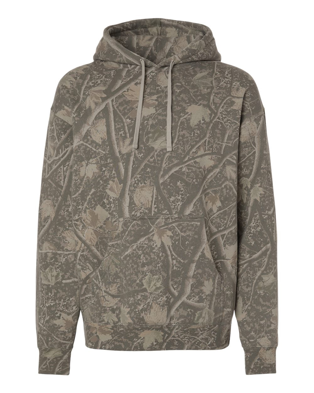 Front View of Deadwood Camo Heavyweight Hooded Sweatshirt - IND4000