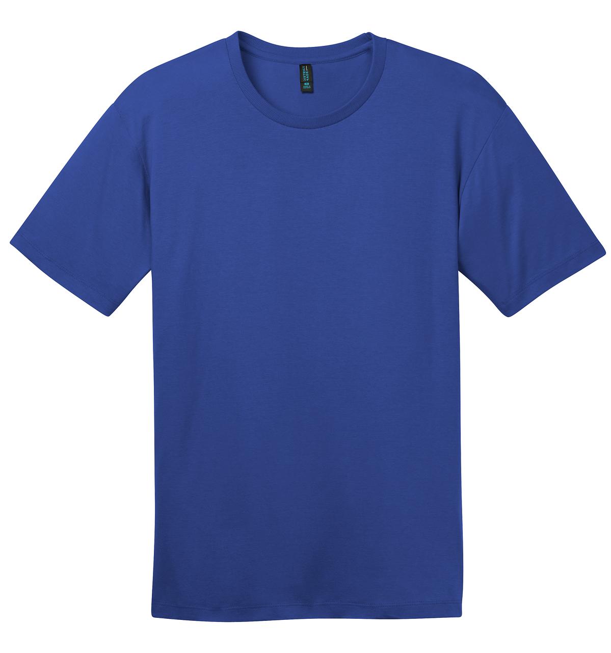 Front View of Deep Royal District Perfect Weight Tee. DT104