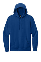 Front View of Deep Royal District V.I.T. Fleece Hoodie DT6100