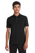 Front View of DeepBlack Mercer+Mettle Stretch Jersey Polo MM1014
