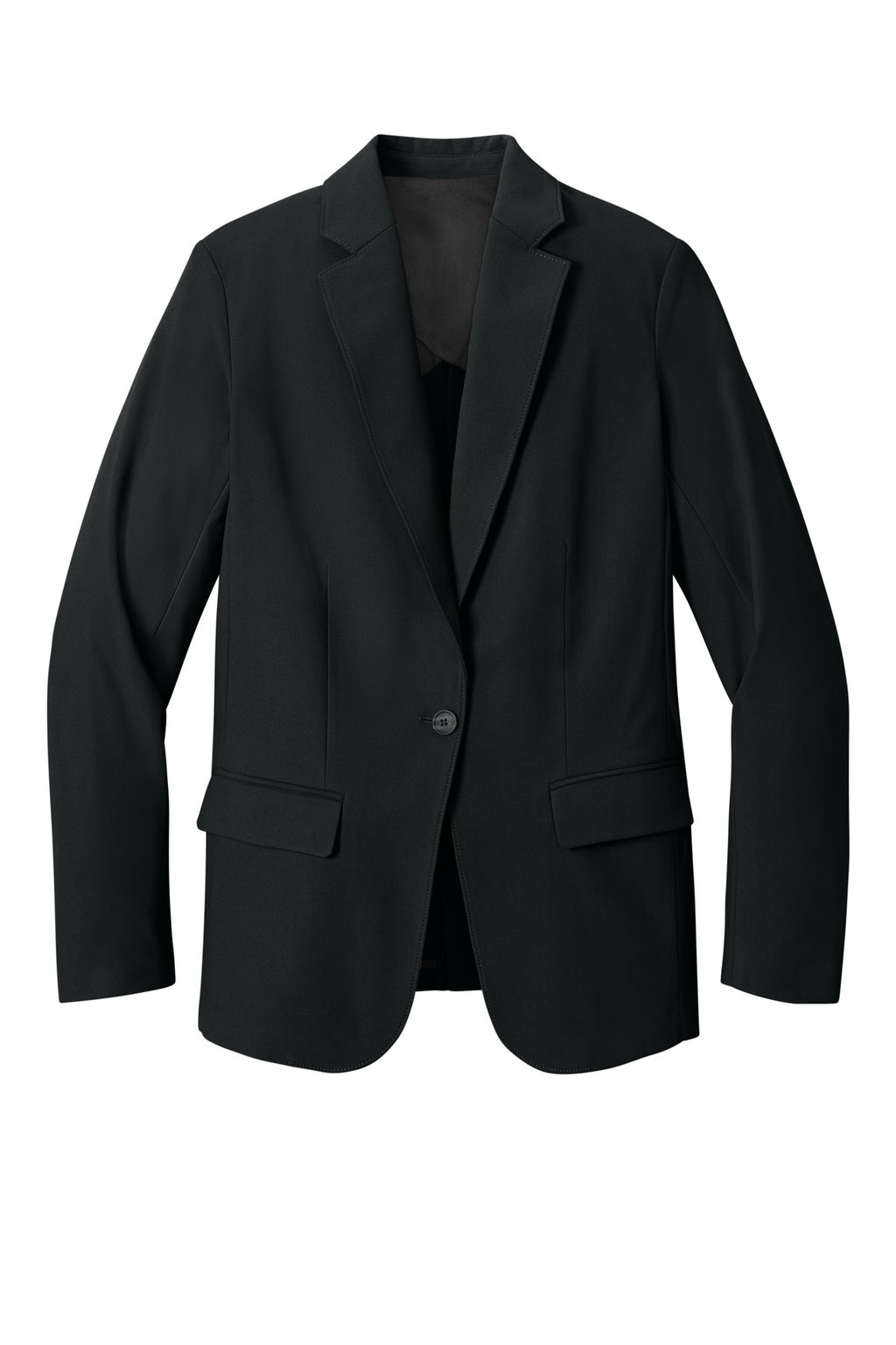 Front View of DeepBlack Mercer+Mettle Women's Capital Tech Blazer MM3033