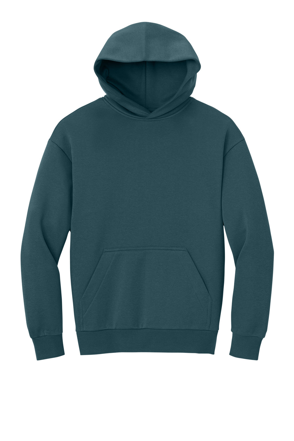 Front View of DeepCyan District V.I.T. Heavyweight Fleece Hoodie DT6150