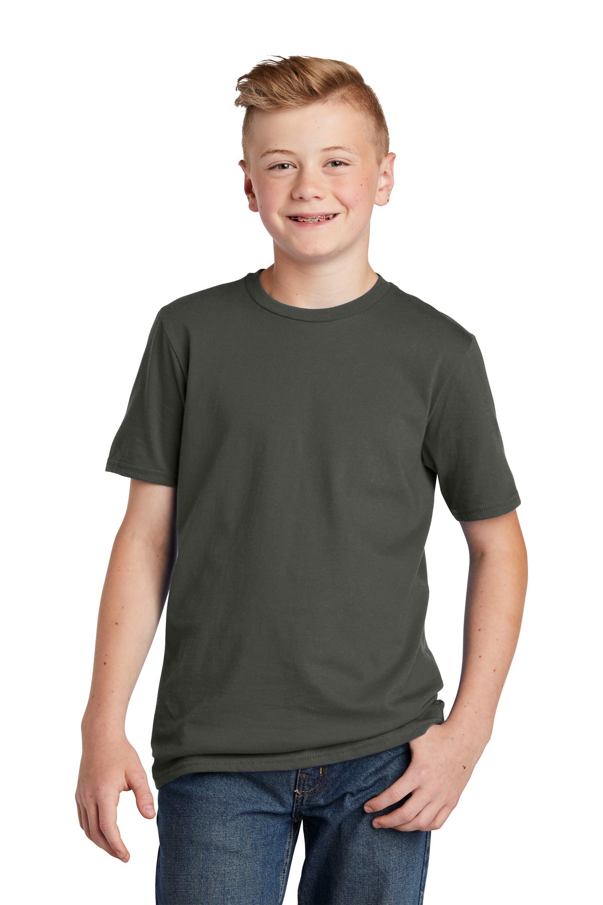 Front View of DeepestGry District Youth Very Important Tee . DT6000Y