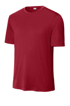 Front View of DeepRed Sport-Tek PosiCharge Competitor Tee. ST350