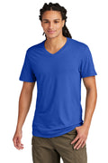 Front View of DeepRoyal District Very Important Tee V-Neck. DT6500
