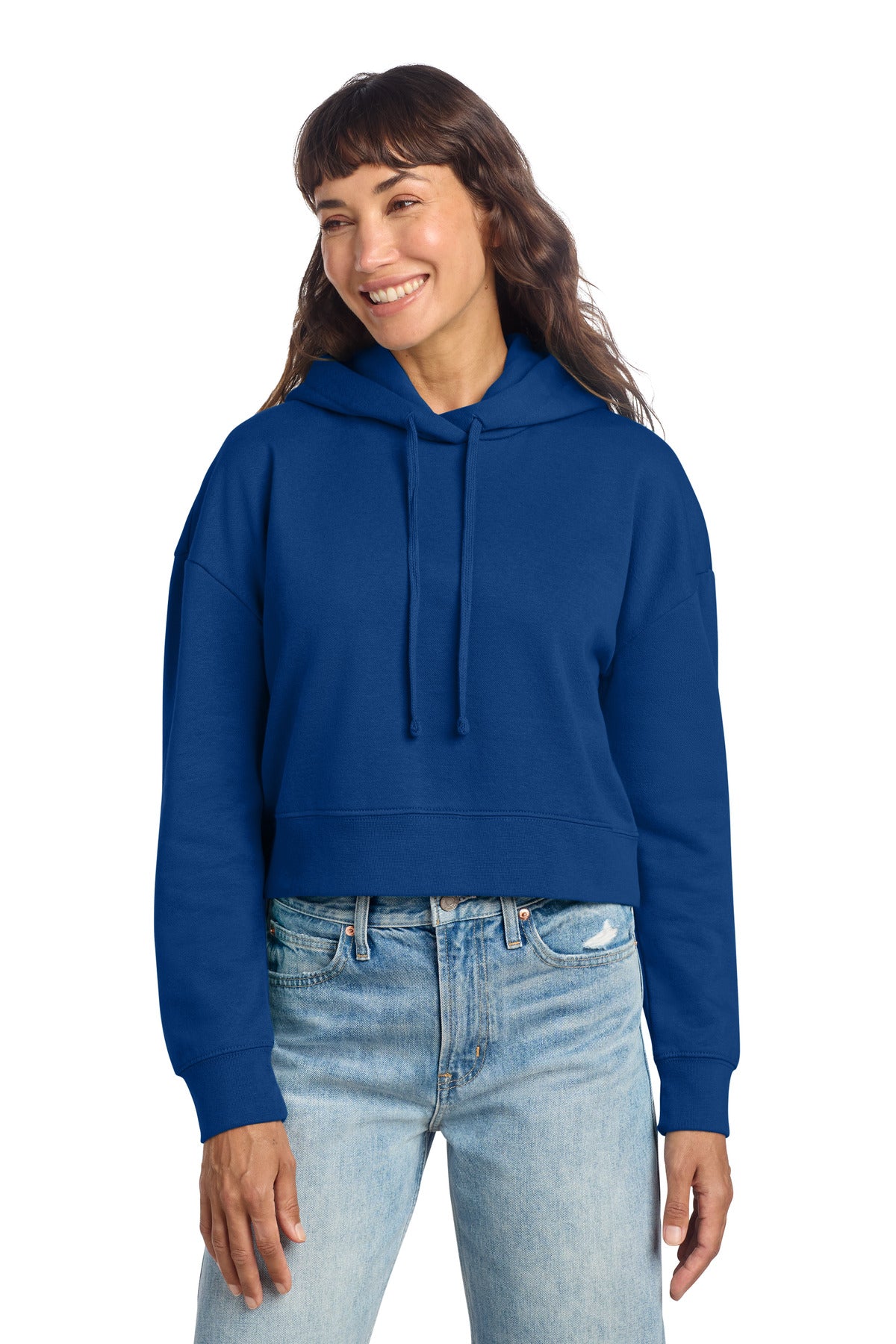 Front View of DeepRoyal District Women's V.I.T. Fleece Hoodie DT6101