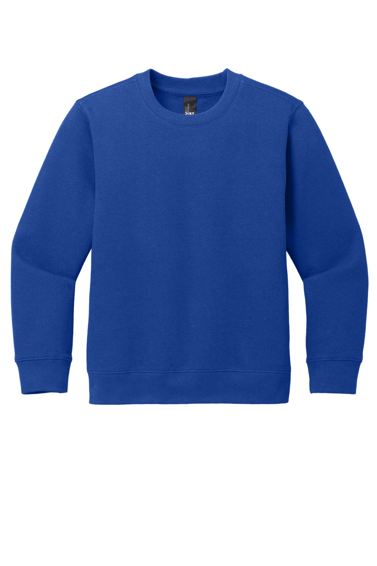 Front View of DeepRoyal District Youth V.I.T. Fleece Crew DT6104Y