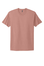 Front View of DesertPink Next Level Apparel Adult Cotton Tee. NL3600