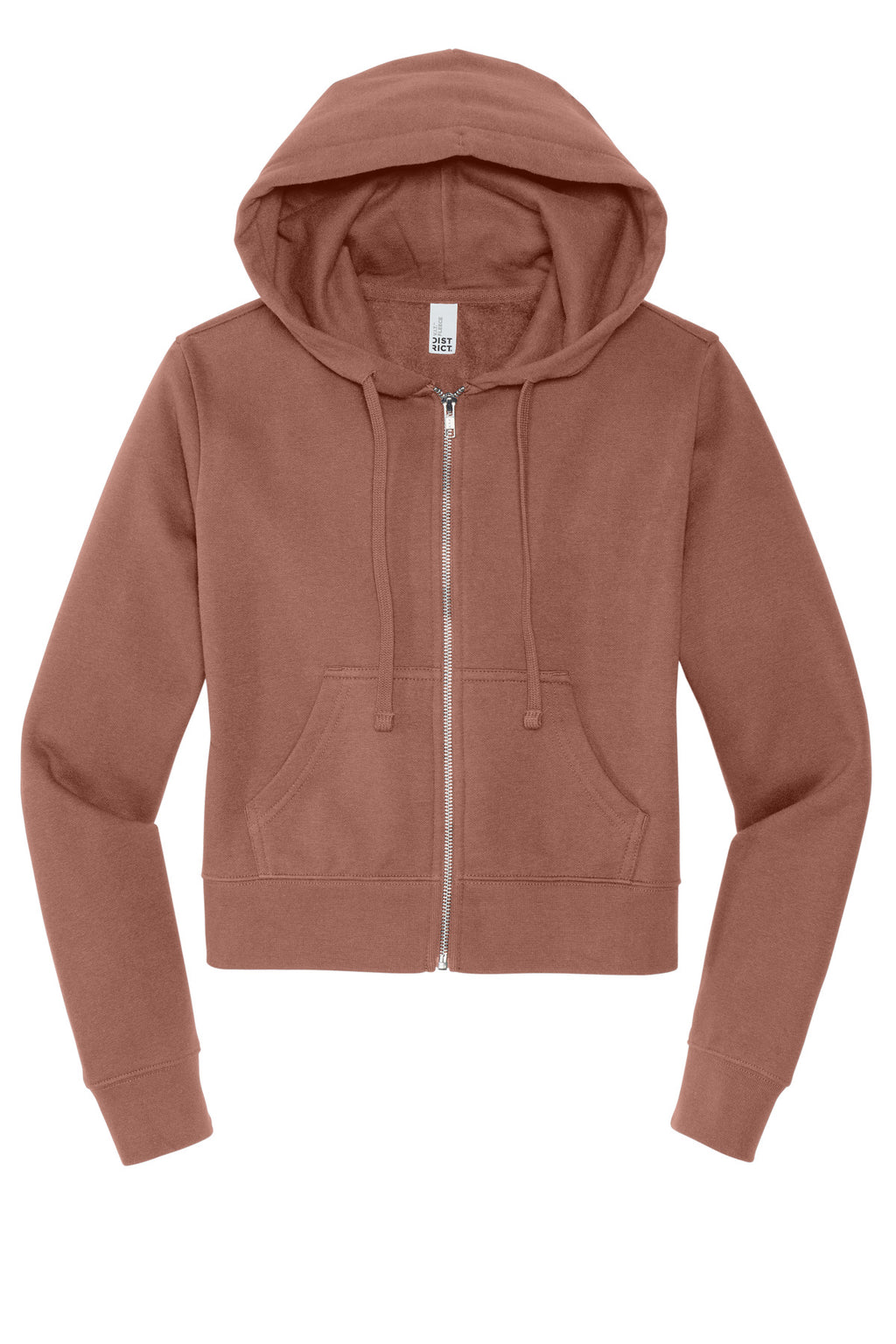 Front View of DesertRose District Women's V.I.T. Fleece Full-Zip Hoodie DT6103