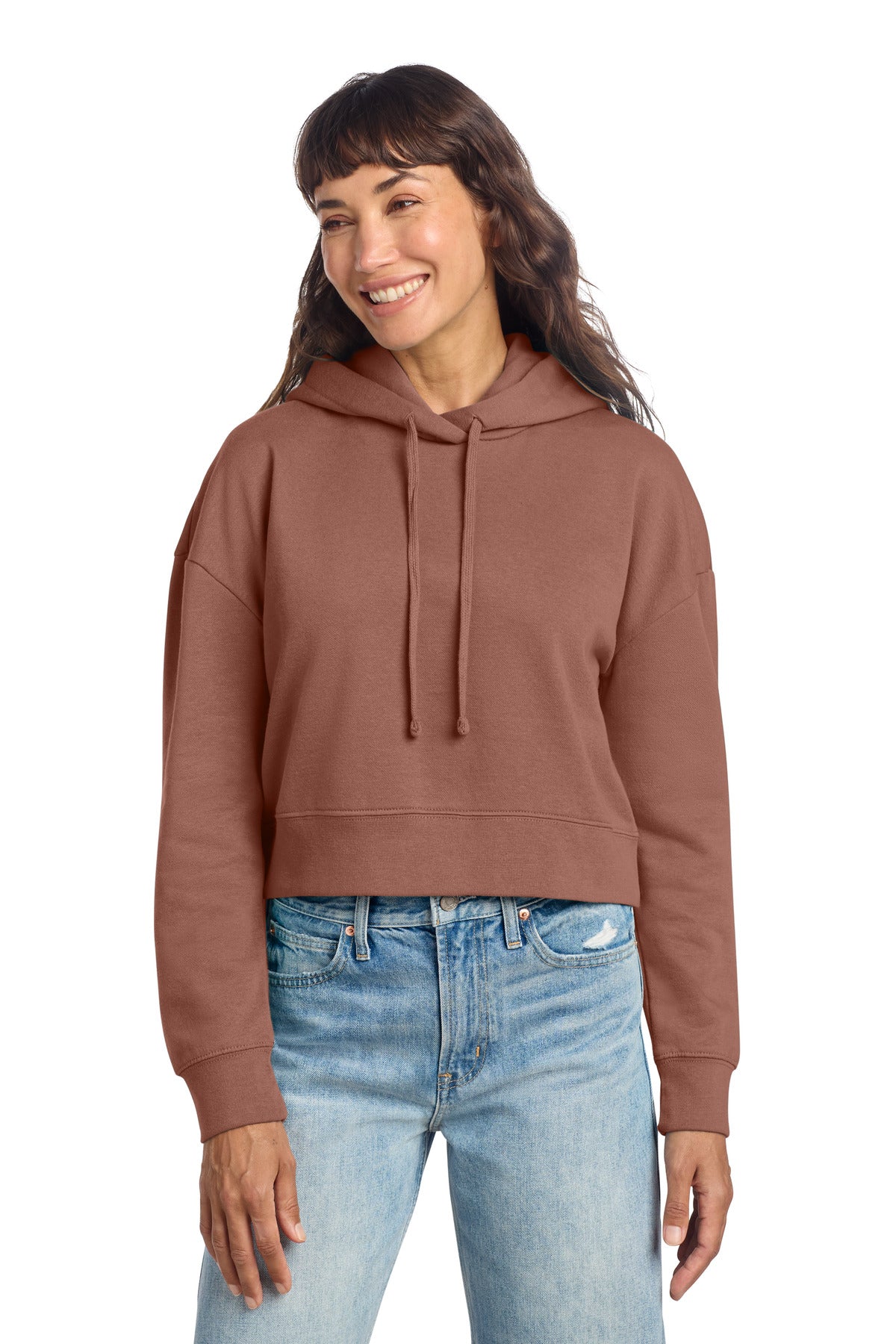 Front View of DesertRose District Women's V.I.T. Fleece Hoodie DT6101
