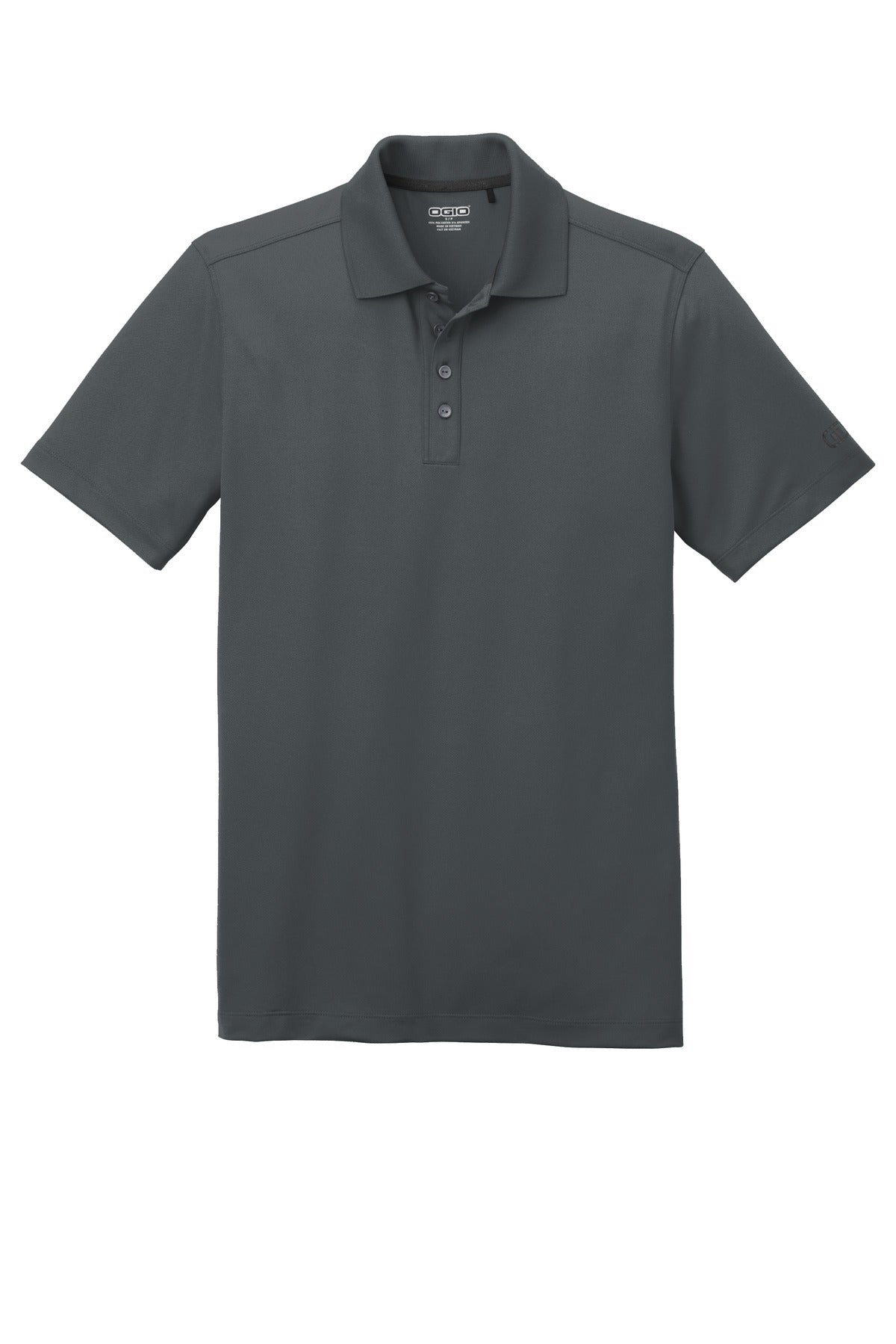Front View of Diesel Grey OGIO Metro Polo. OG130