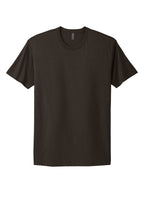 Front View of DKChocolte Next Level Apparel Adult Cotton Tee. NL3600