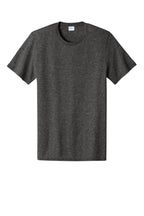 Front View of DkHtGry Port & Co Easy Cotton Tee PC43