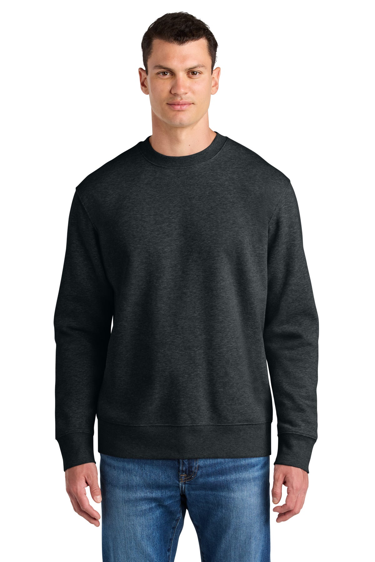 Front View of DkHtGry Stanley/Stella Unisex Changer 2.0 Crewneck Sweatshirt SXU004