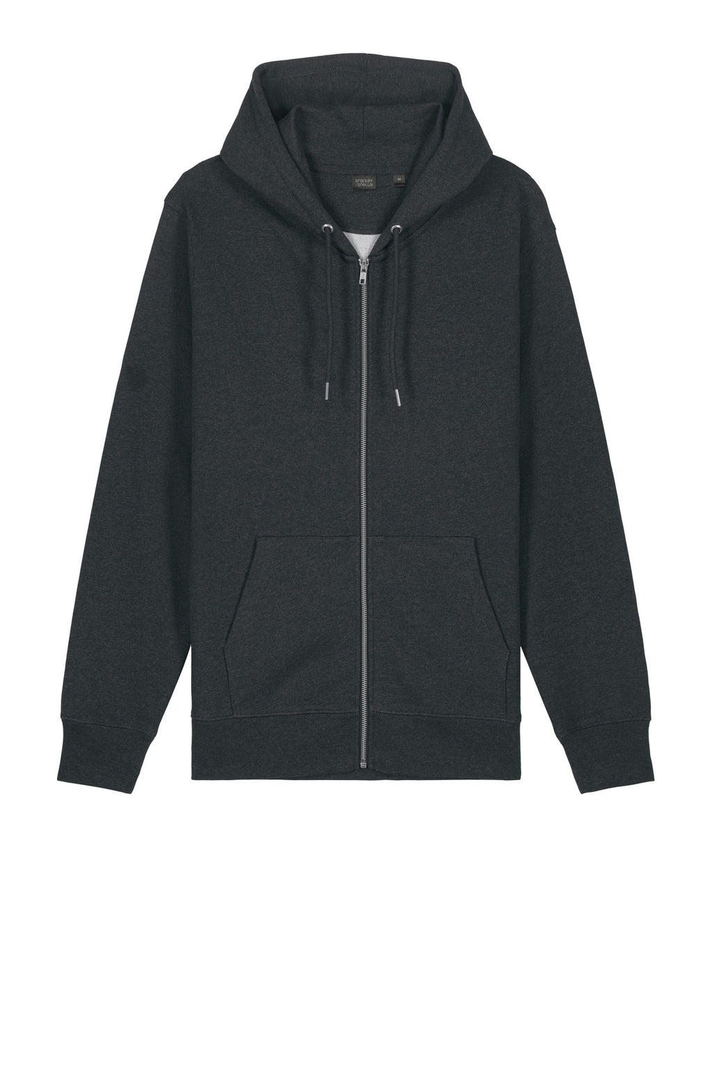 Front View of DkHtGry Stanley/Stella Unisex Cultivator 2.0 Full-Zip Hooded Sweatshirt SXU005