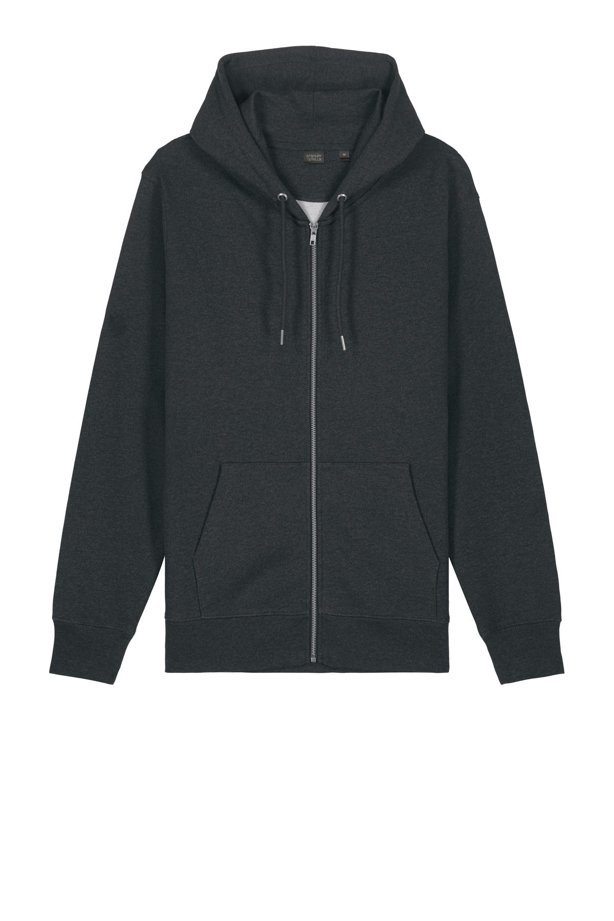 Front View of DkHtGry Stanley/Stella Unisex Cultivator 2.0 Full-Zip Hooded Sweatshirt SXU005