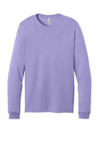Front View of DkLavender BELLA+CANVAS Unisex Jersey Long Sleeve Tee. BC3501