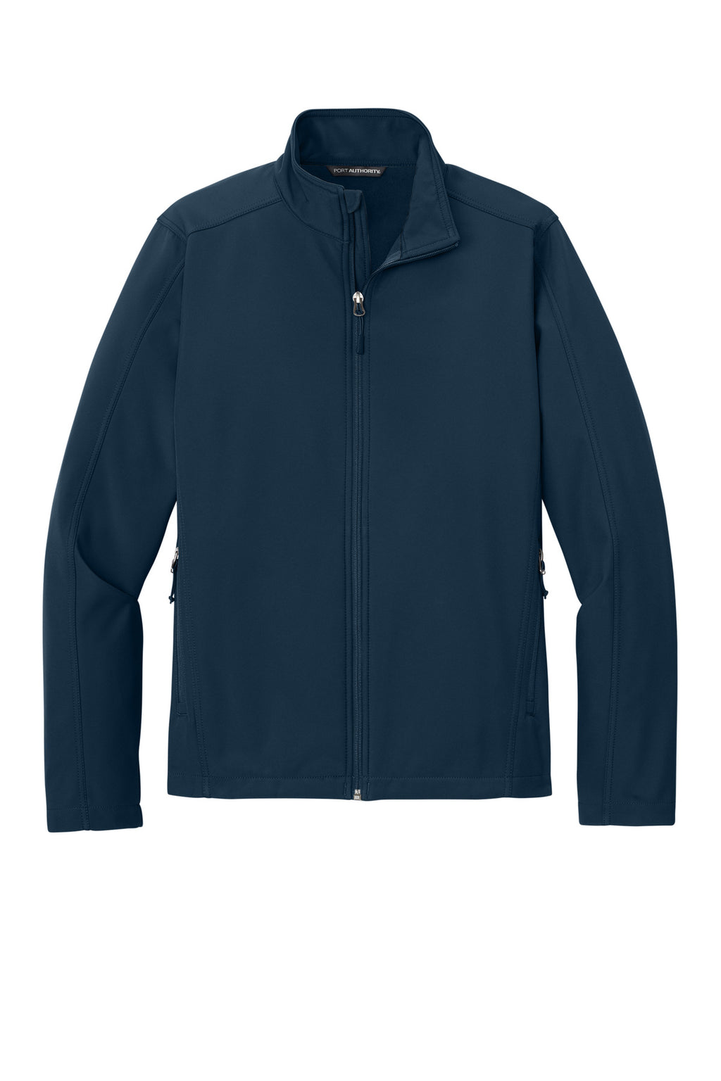 Front View of Dress Blue Nvy Port Authority Core Soft Shell Jacket. J317