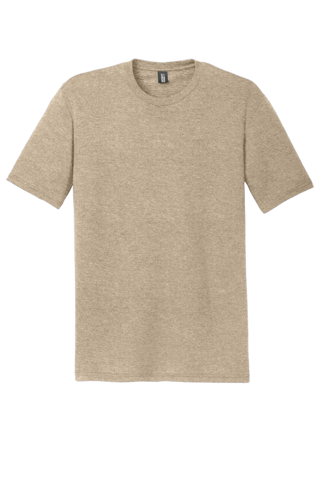 Front View of DsrtTanHtr District Perfect Tri Tee. DM130