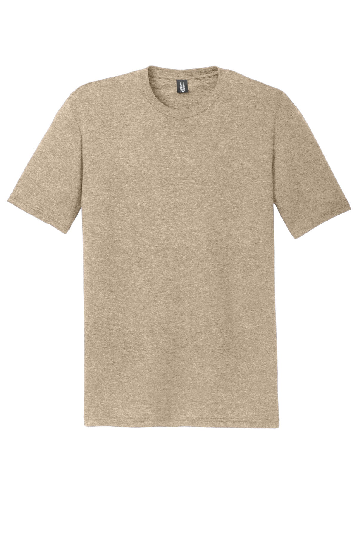Front View of DsrtTanHtr District Perfect Tri Tee. DM130