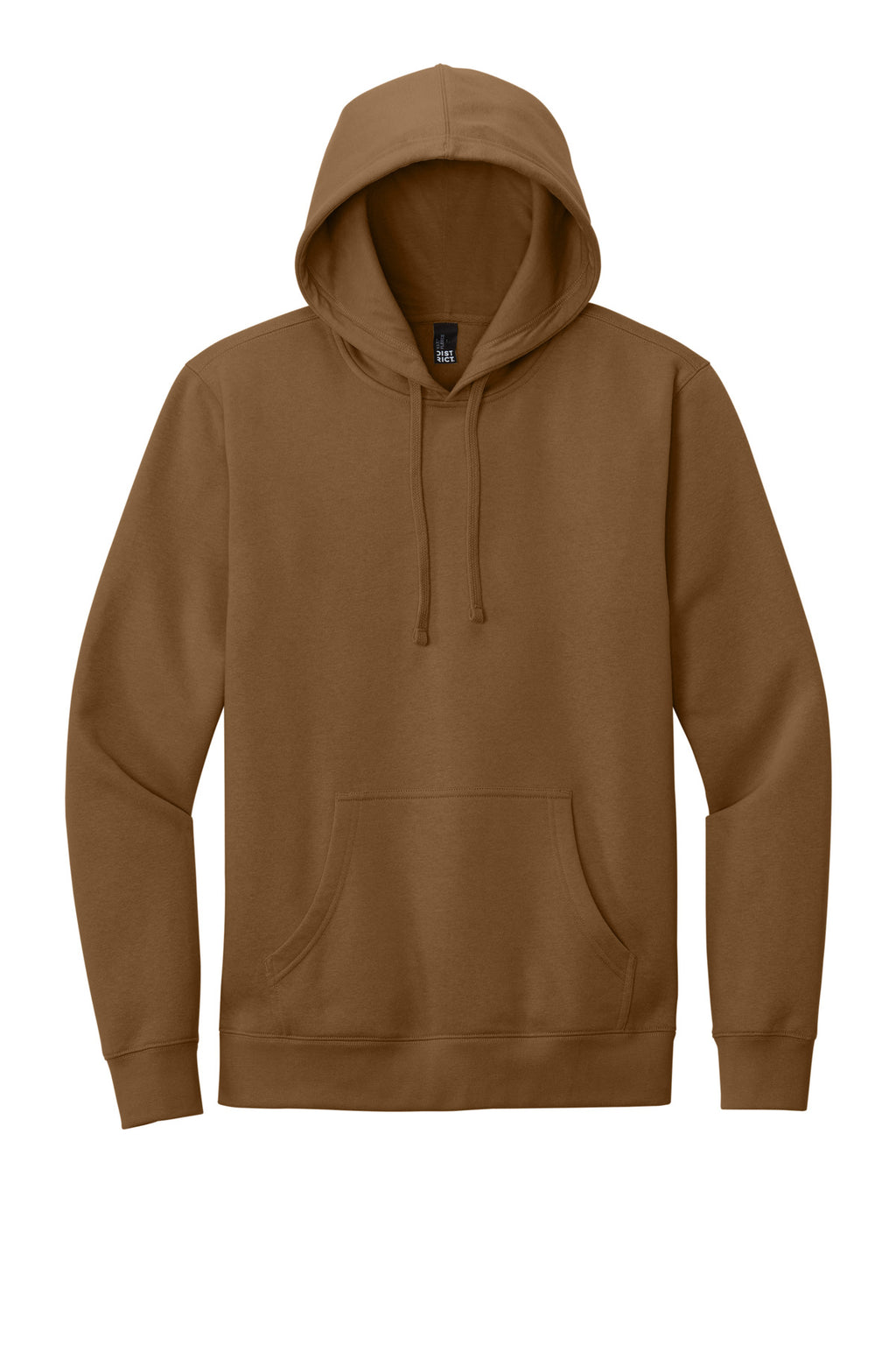 Front View of Duck Brown District V.I.T. Fleece Hoodie DT6100