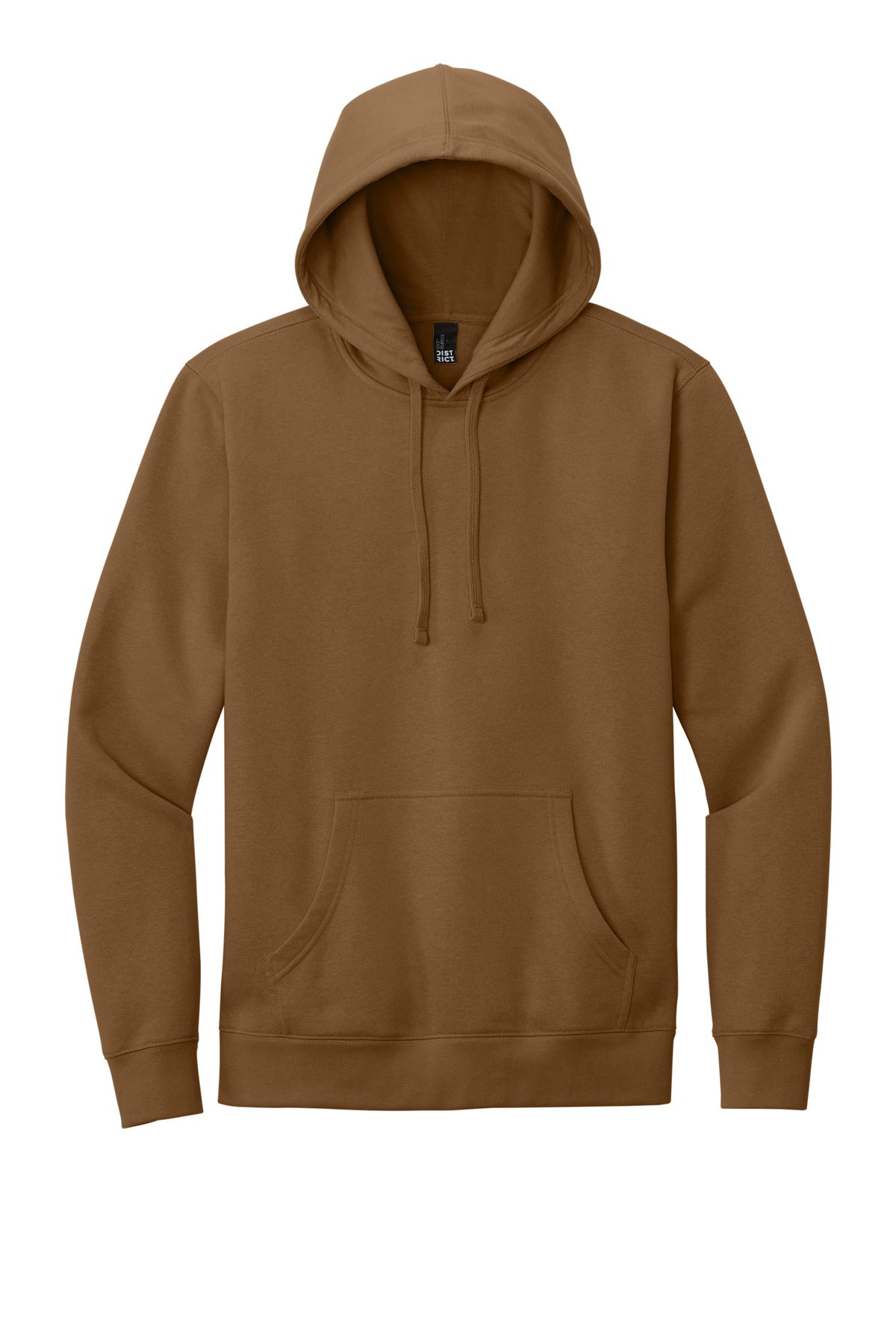 Front View of Duck Brown District V.I.T. Fleece Hoodie DT6100