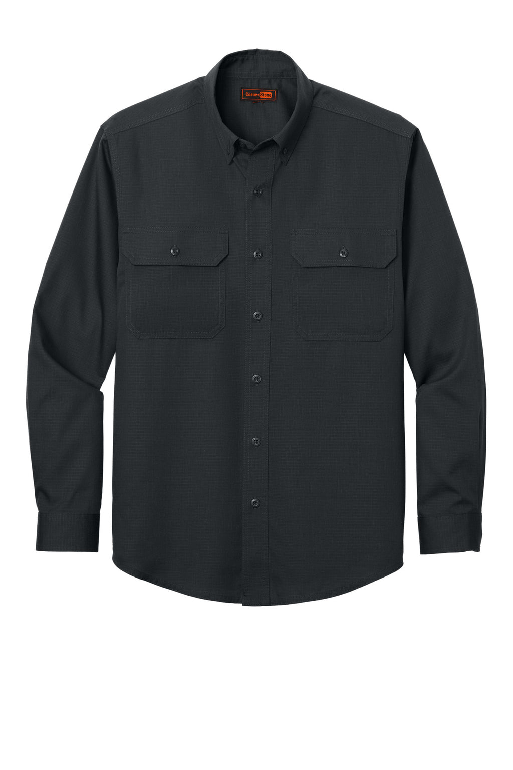 Front View of EchoSteel CornerStone Long Sleeve Select Ripstop Shirt CSW174