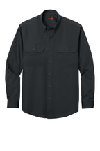 Front View of EchoSteel CornerStone Long Sleeve Select Ripstop Shirt CSW174