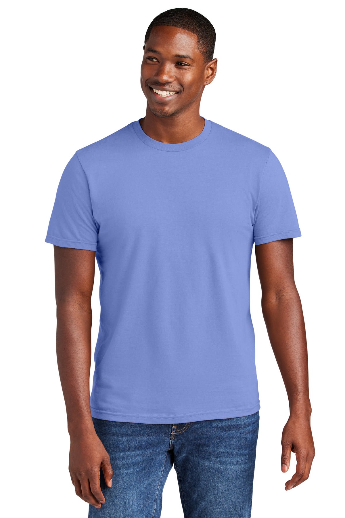 Front View of ElecPurple District Very Important Tee . DT6000