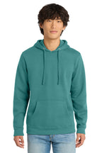 Front View of EuclptusBl District V.I.T. Fleece Hoodie DT6100