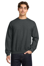 Front View of FanCharHtr Gildan Heavy Blend Crewneck Sweatshirt. 18000