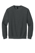 Front View of FanCharHtr Gildan Heavy Blend Crewneck Sweatshirt. 18000