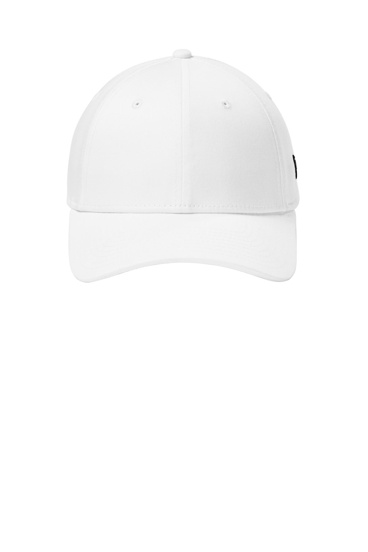 Front View of FlagWhite New Era - Structured Stretch Cotton Cap. NE1000