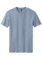 Front View of FlntBluHtr District Perfect Blend CVC Tee. DM108