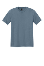Front View of FlntBluHtr District Perfect Tri Tee. DM130