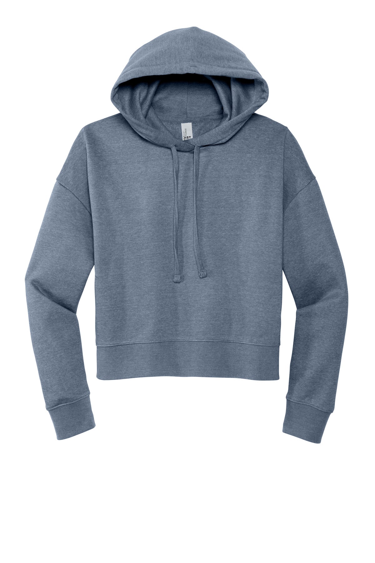 Front View of FlntBluHtr District Women's V.I.T. Fleece Hoodie DT6101