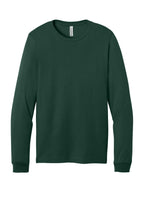 Front View of FOREST BELLA+CANVAS Unisex Jersey Long Sleeve Tee. BC3501