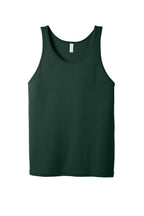 Front View of Forest BELLA+CANVAS Unisex Jersey Tank. BC3480