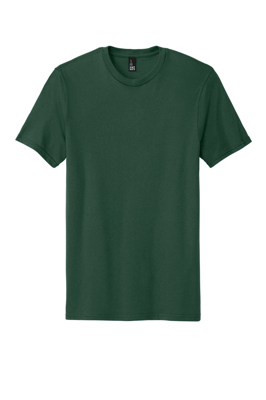 Front View of Forest Green District The Concert Tee DT5000
