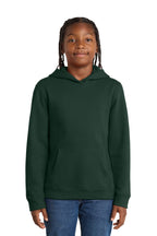 Front View of Forest Green District Youth V.I.T. Fleece Hoodie DT6100Y
